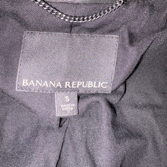 Banana Republic Black Lamb Leather Moto Jacket Small Pristine Condition - Picture 10 of 10